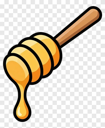 Honey Dripper Tool With Honey PNG