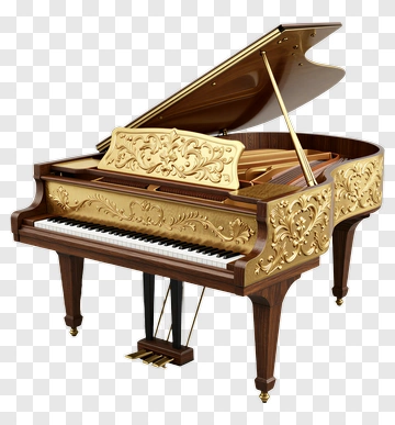 Ornate Grand Piano PNG