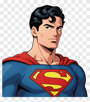 Superman Portrait PNG