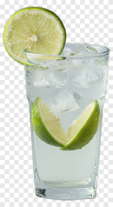 Lime Drink With Ice In A Glass PNG
