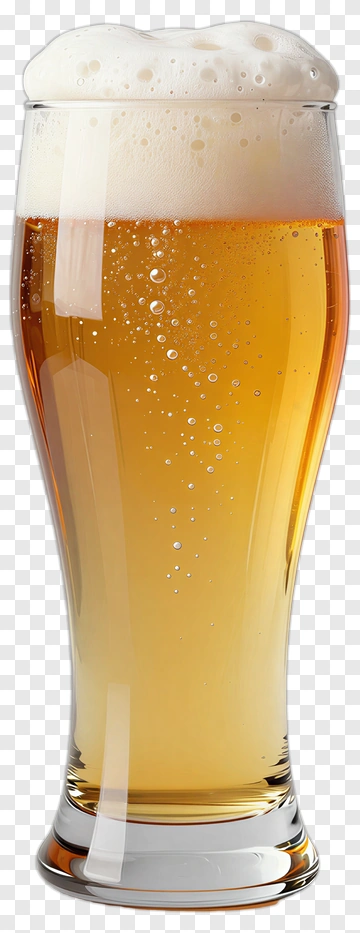 Beer Glass With Foam PNG