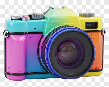 Colorful Camera PNG