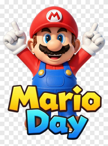 Mario Day Celebration PNG