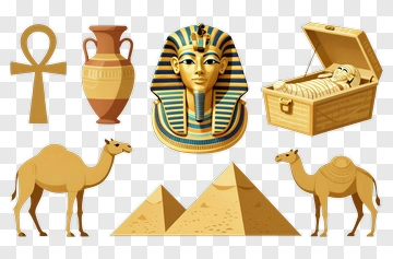 Egyptian Artifacts And Symbols PNG