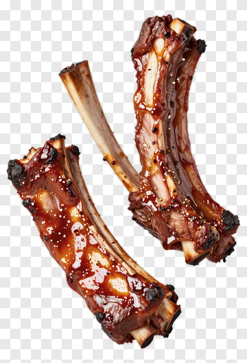 Barbecue Ribs With Glaze PNG