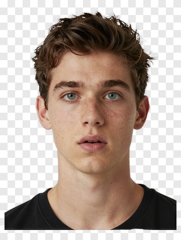 Young Man With Short Hair PNG