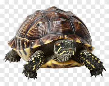 Tortoise With Distinct Shell Patterns PNG