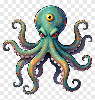 Cartoon Octopus PNG