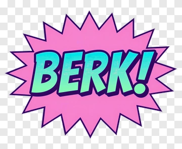 Berk Comic Text PNG