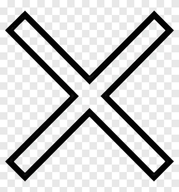 Black Cross Symbol PNG