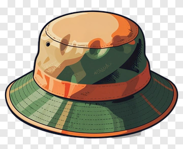Colorful Bucket Hat PNG