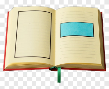Open Book With Blank Pages PNG