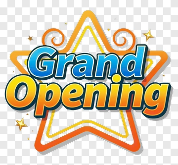Grand Opening Announcement PNG