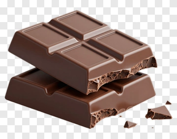 Chocolate Bar With Broken Piece PNG
