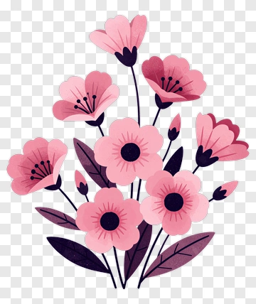 Colorful Flower Bouquet PNG