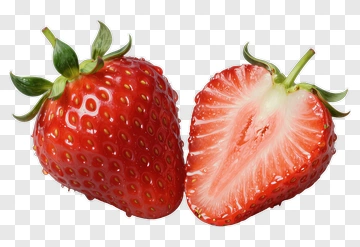 Fresh Strawberry Halved PNG