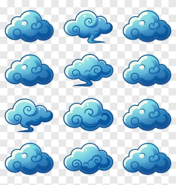 Cartoon Clouds PNG