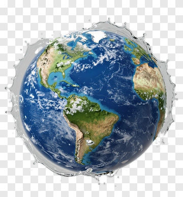 Earth Surrounded By Water PNG