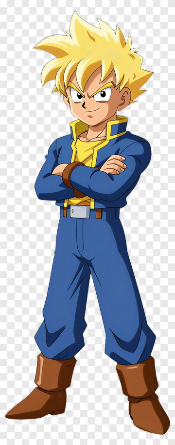 Cartoon Boy In Blue Outfit PNG
