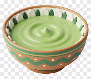 Bowl Of Green Sauce PNG