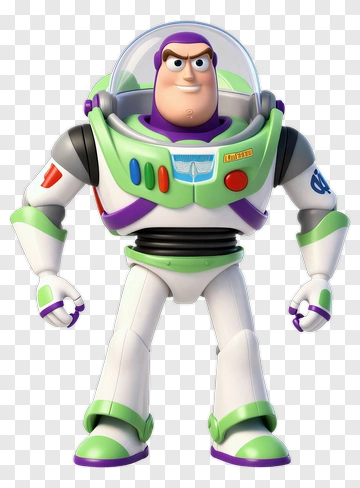 Buzz Lightyear Character In Space Suit PNG