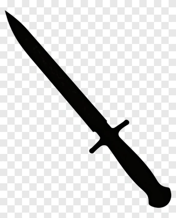 Silhouette Dagger PNG
