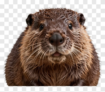 Realistic Otter Portrait PNG