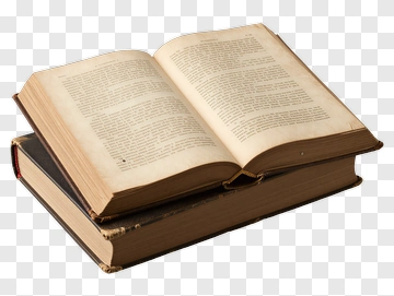 Open Book Stack PNG