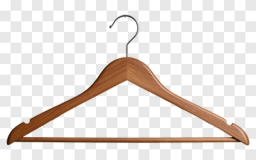 Wooden Clothes Hanger PNG