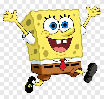 Spongebob Squarepants Jumping With Joy PNG