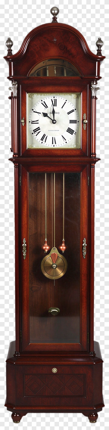 Grandfather Clock With Pendulum PNG