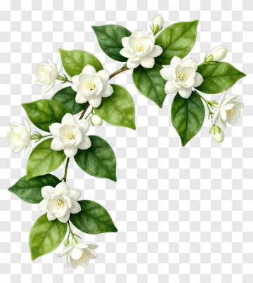 Flowering Jasmine Branch PNG