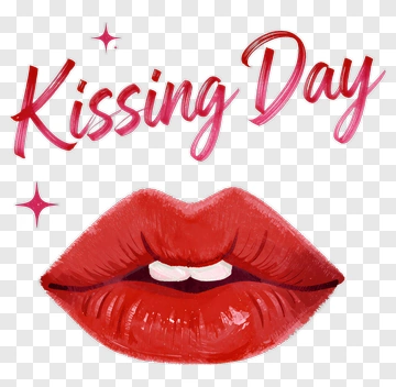 Kissing Day Lips Illustration PNG