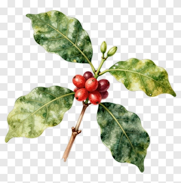Holly Plant With Red Berries PNG