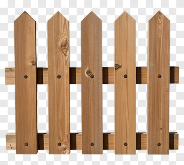 Wooden Fence Panel PNG