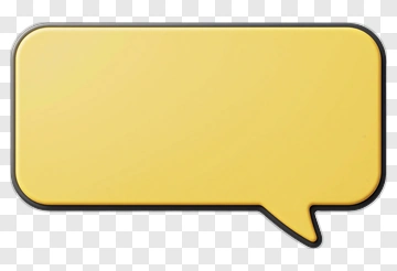 Yellow Speech Bubble PNG