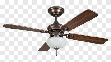 Ceiling Fan With Light Fixture PNG