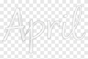 April Text Design PNG