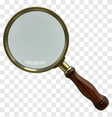 Magnifying Glass With Wooden Handle PNG