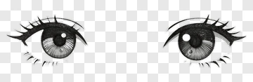 Realistic Eyes With Eyelashes PNG