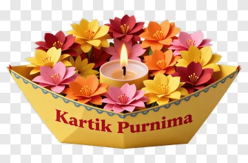 Decorative Diya For Kartik Purnima Celebration PNG