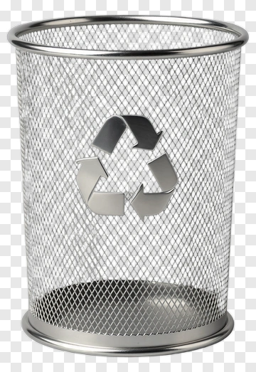 Metal Recycling Bin PNG