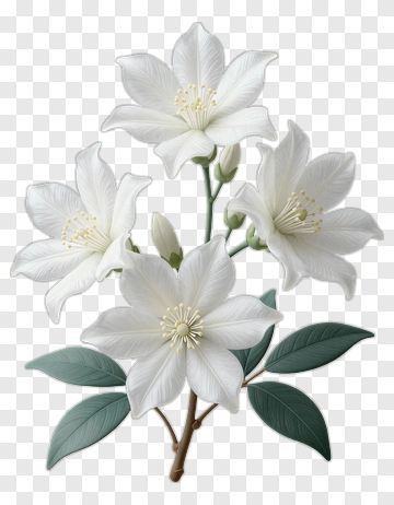 White Flower Bouquet PNG