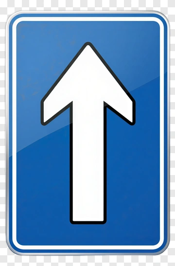 Directional Arrow Road Sign PNG