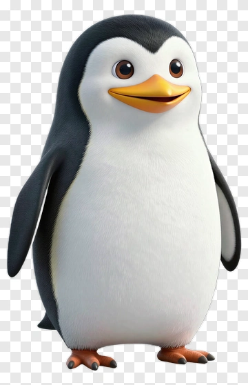 Cartoon Penguin Smiling PNG