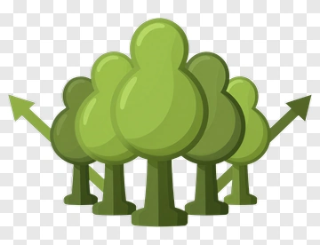 Colorful Tree Group PNG