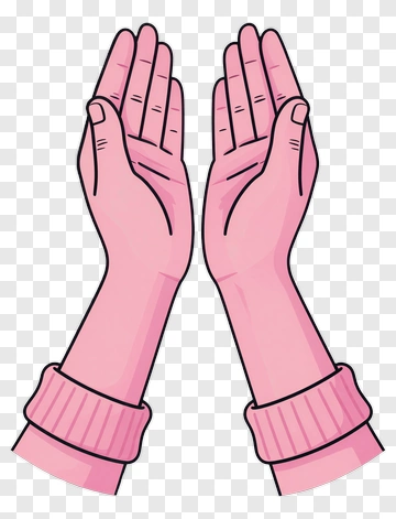 Cartoon Hands In A Gesture PNG