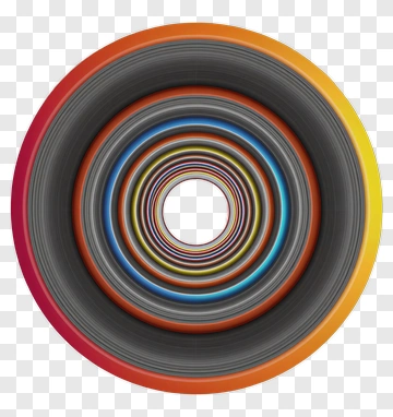 Colorful Circular Pattern PNG