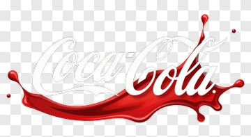 Coca-Cola Logo With Red Splash PNG