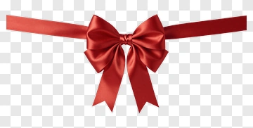 Red Ribbon Bow PNG
